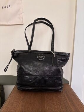 Coach | Black Leather Signature Purse